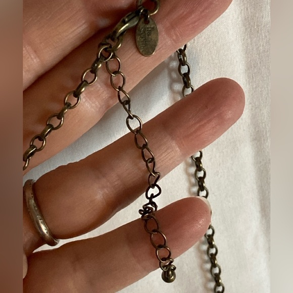 Lia Sophia Long adjustable chain, Square pendant,Large faceted Stone,Rhinestones - Picture 6 of 9